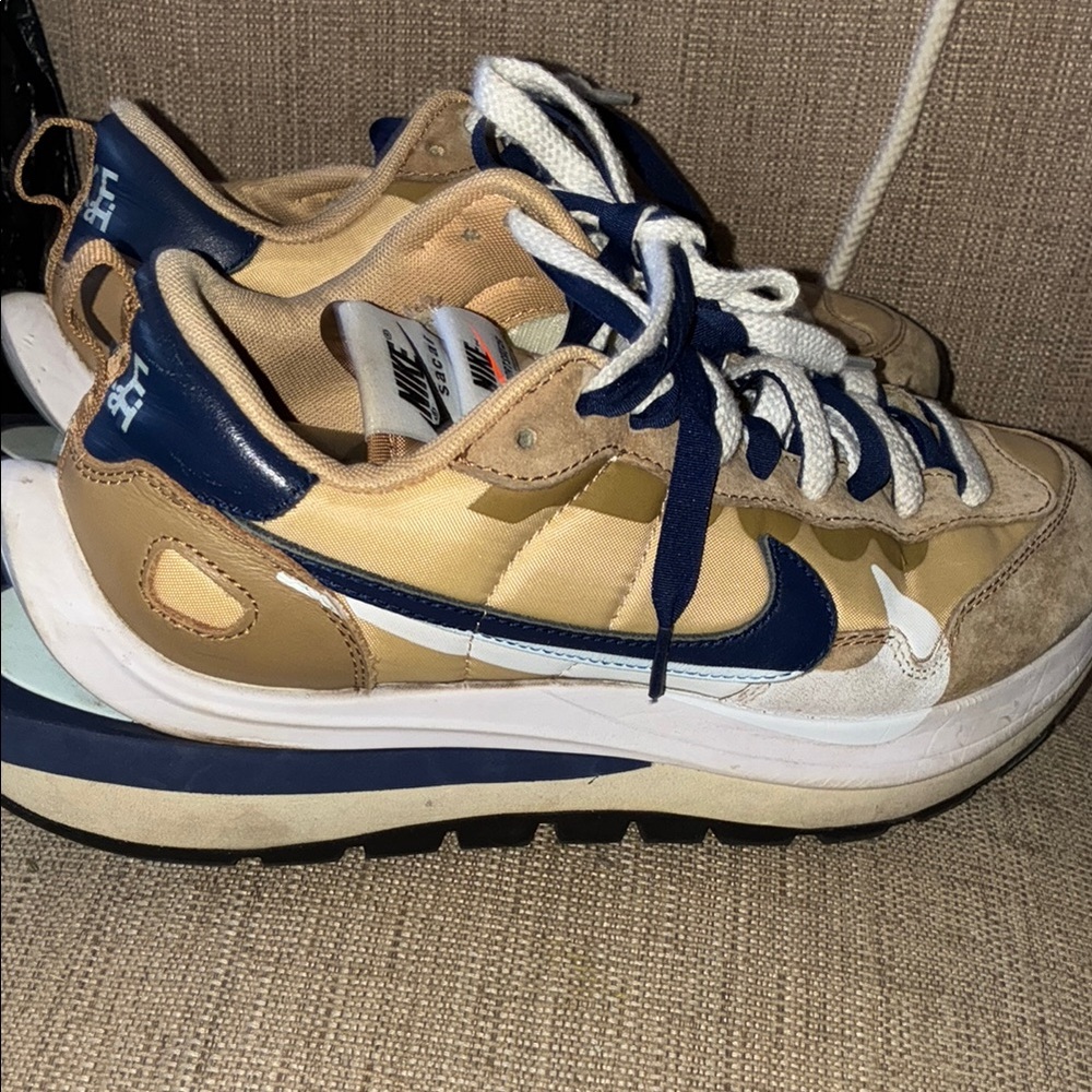 Nike Dual-Tone Blue and Tan Sneakers